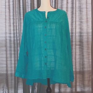 Teal tunic